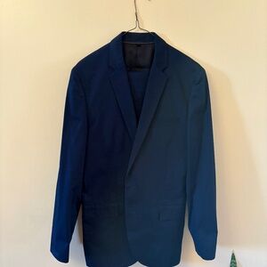 J. Crew Ludlow navy cotton suit 40L 32/32